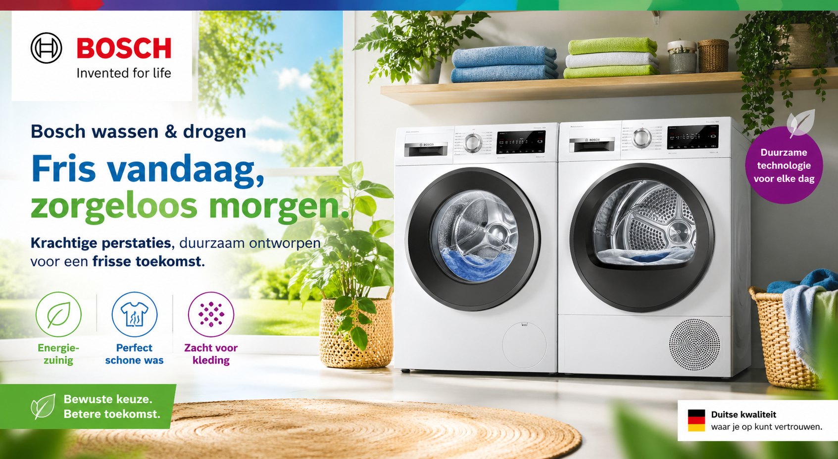 Bosch wassen en drogen